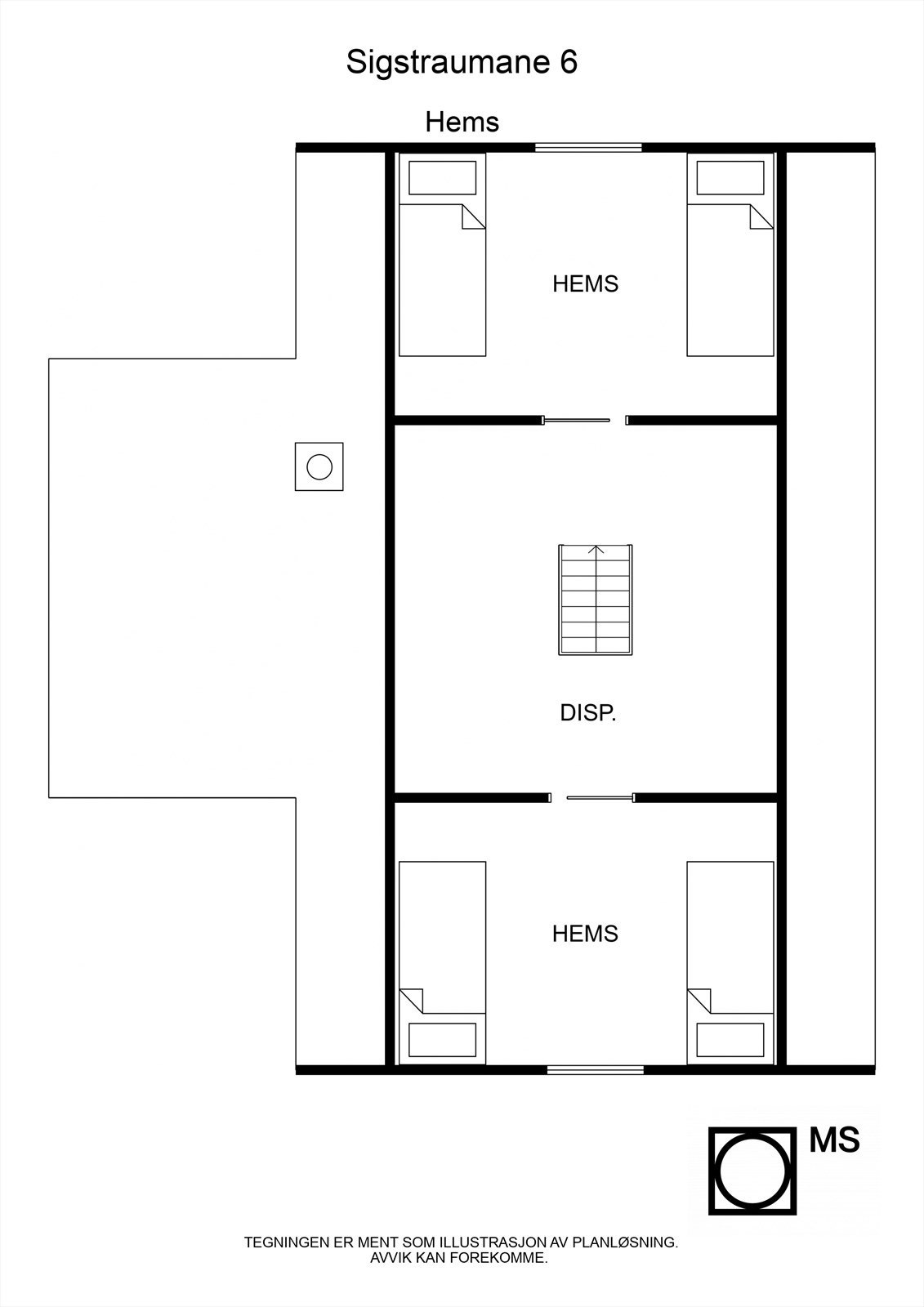 Plantegning hems Galleribilde