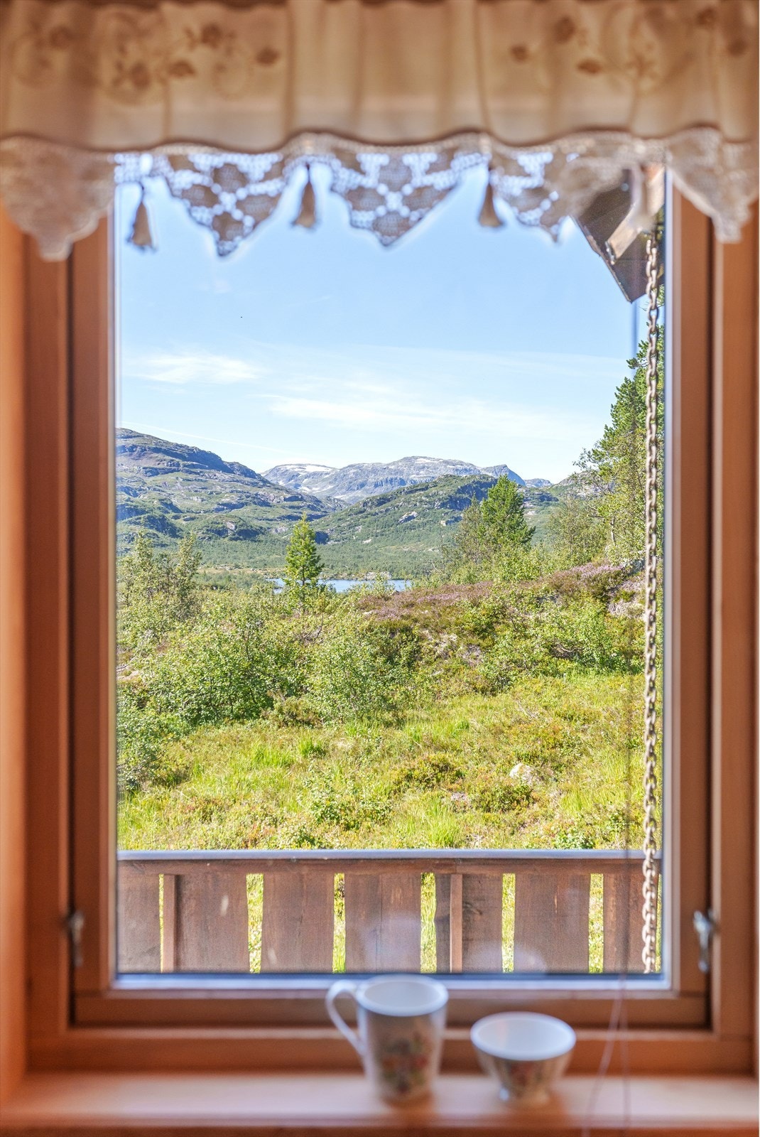 Utsikt fra kjøkkenvinduet Galleribilde