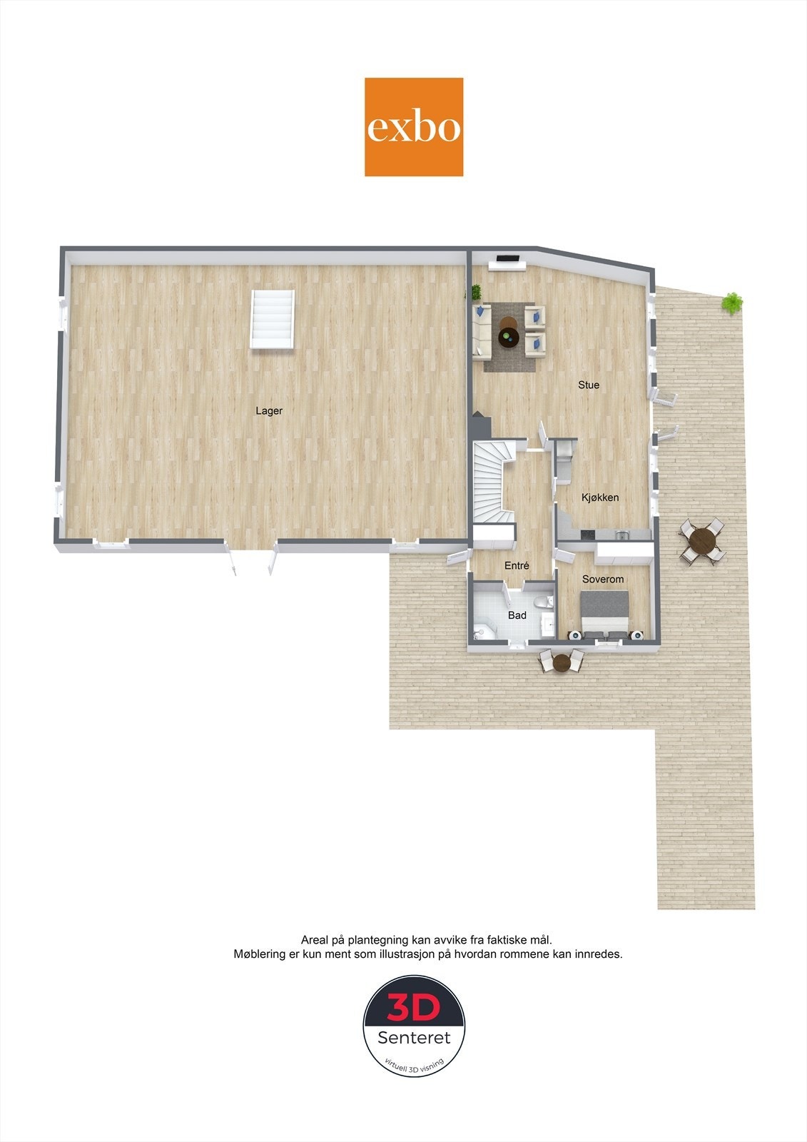 Plantegning første etasje Galleribilde