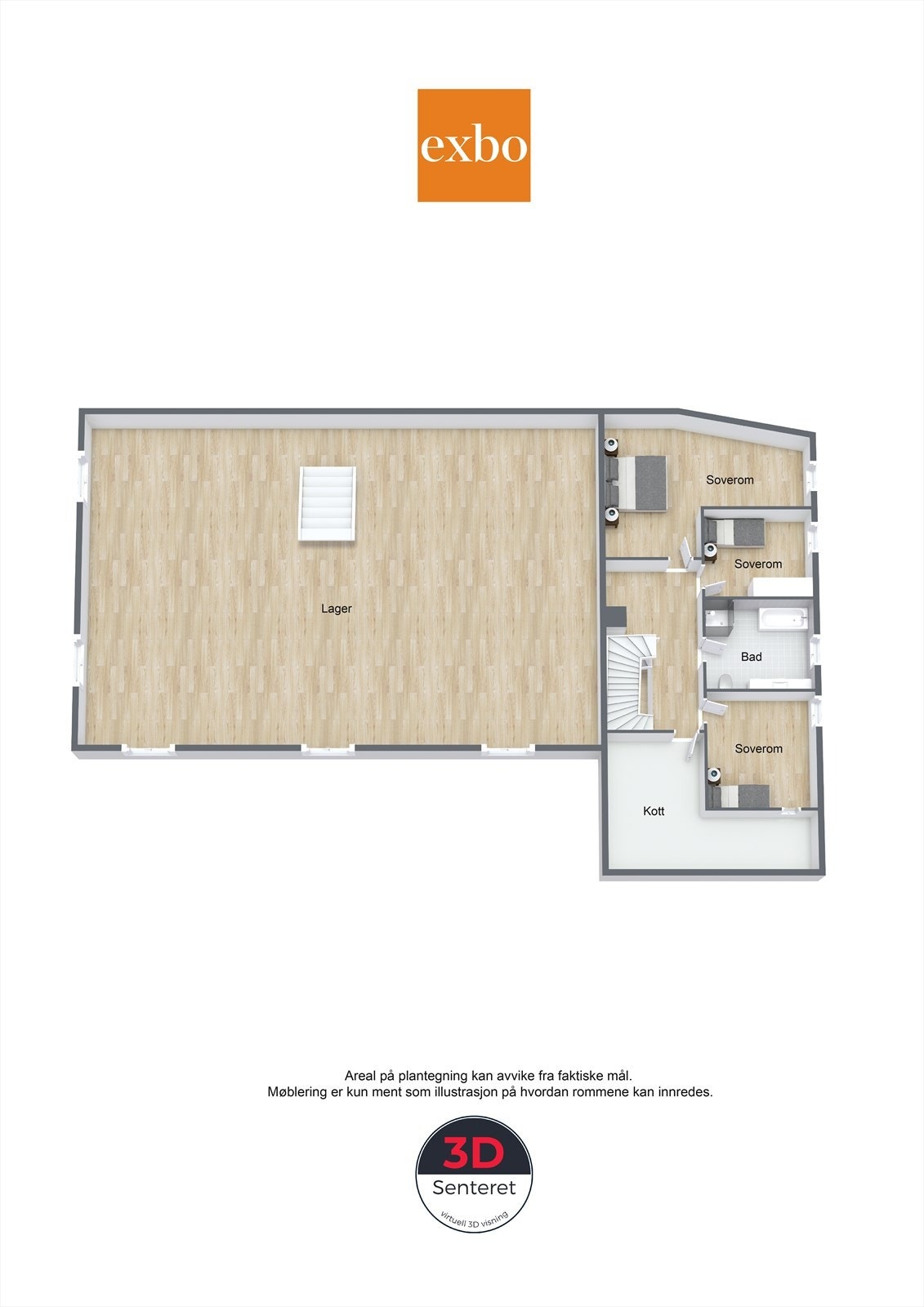 Plantegning andre etasje Galleribilde