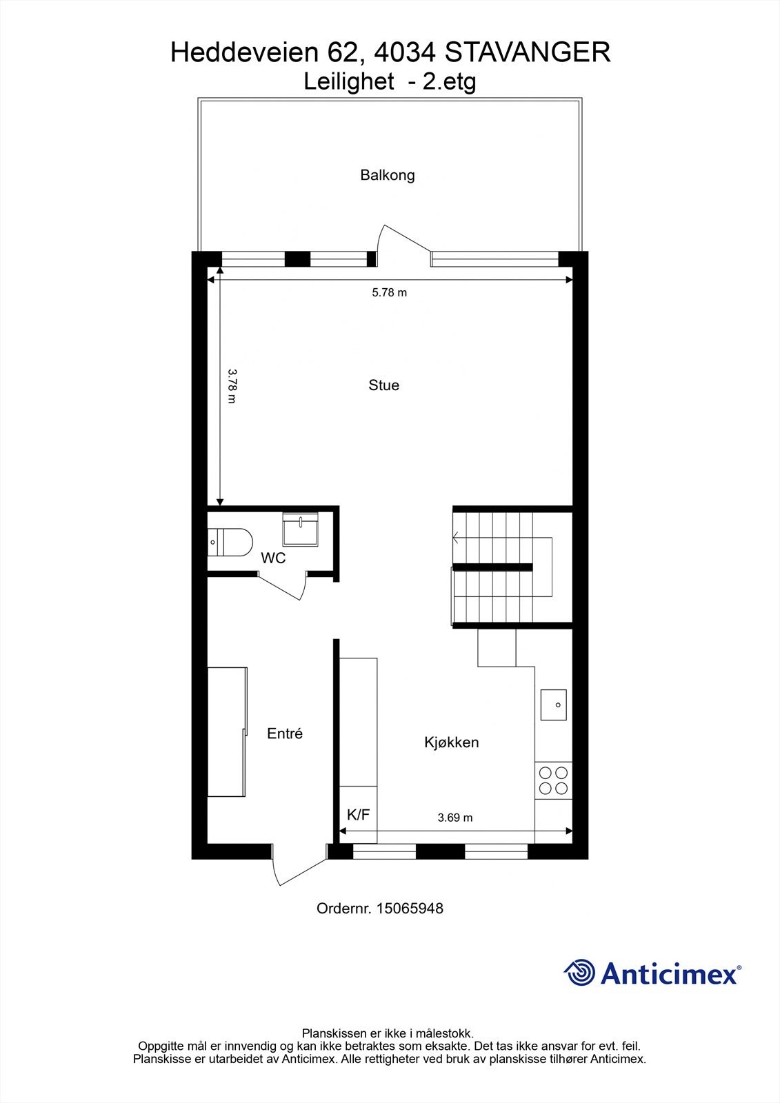 Plantegning 2.etg. Galleribilde