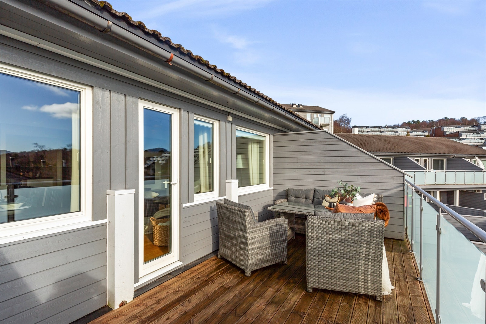 Her kan solen nytes tidlig morgen og utover ettermiddagen. Galleribilde