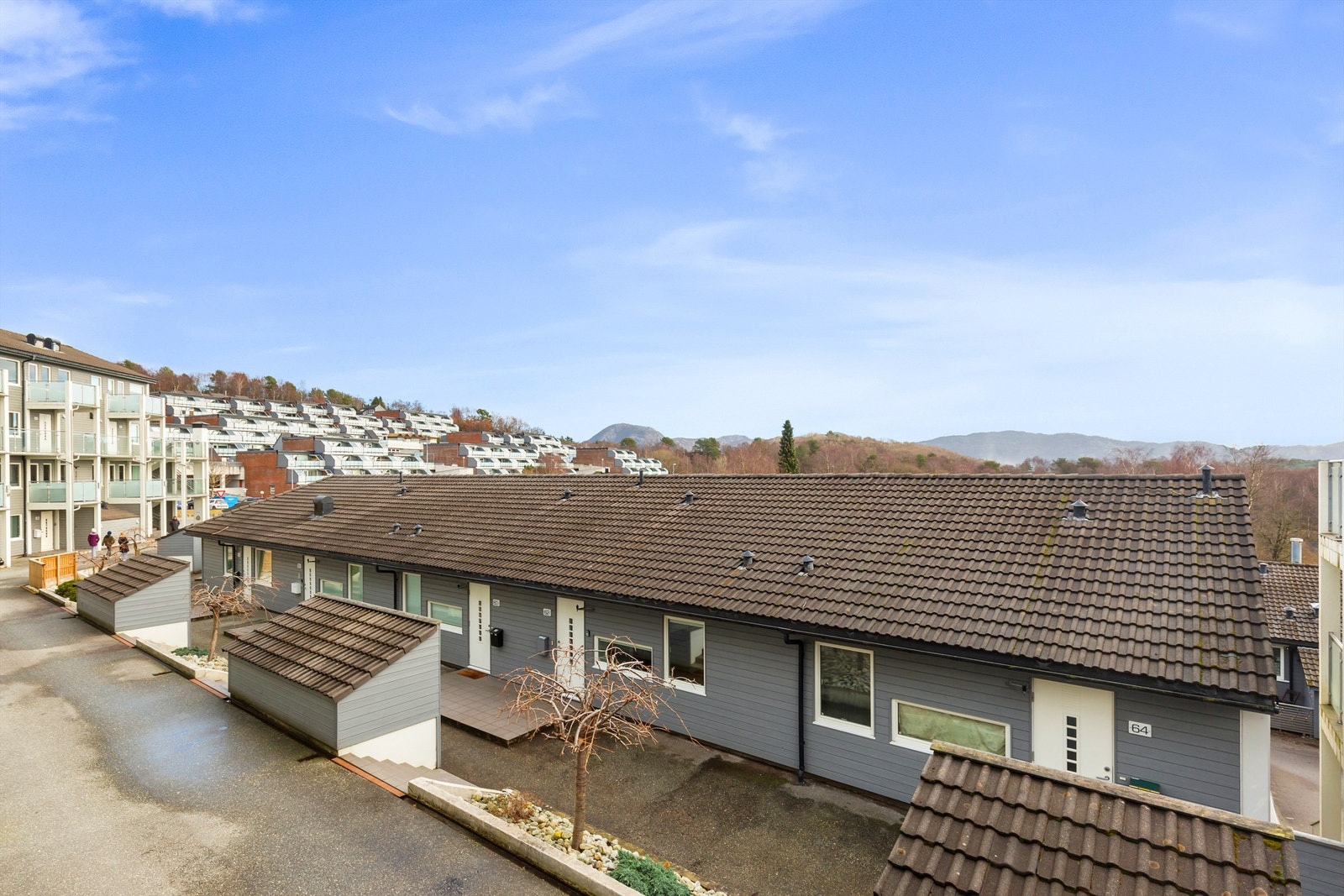 Praktisk sykkelbod like ved boligen. Galleribilde