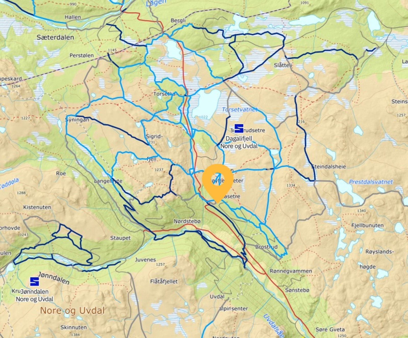 Langrennsspor Dagalifjell Galleribilde