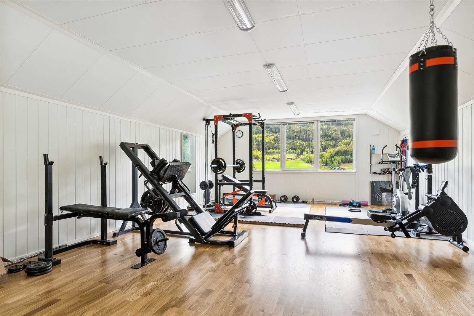 Treningsrom/hobbyrom over hele garasjen. Galleribilde