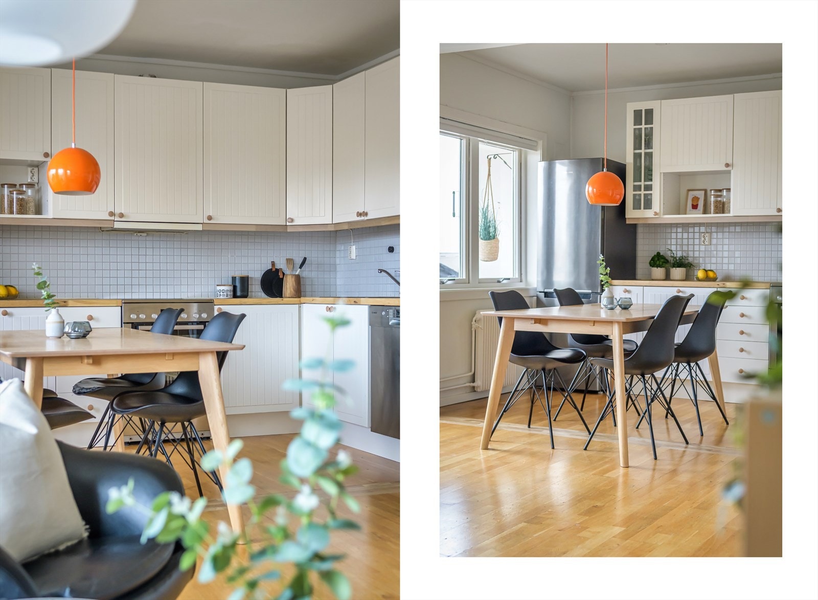 Kjøkkenet har god plass til spisebord. Perfekt sted å samle venner og familie på en hyggelig middag! Galleribilde