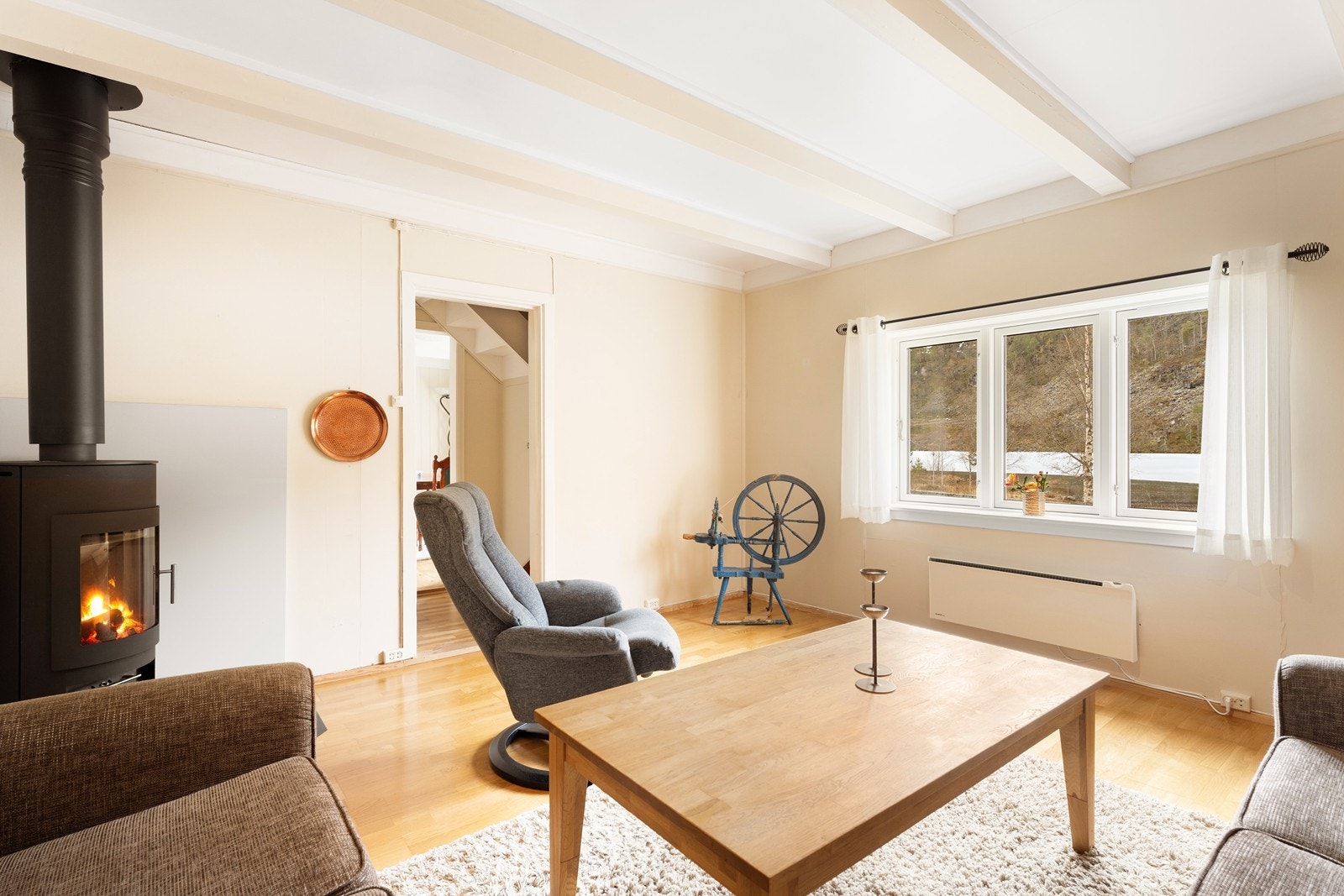 Peisovnen gir godt med varme på kalde dager Galleribilde