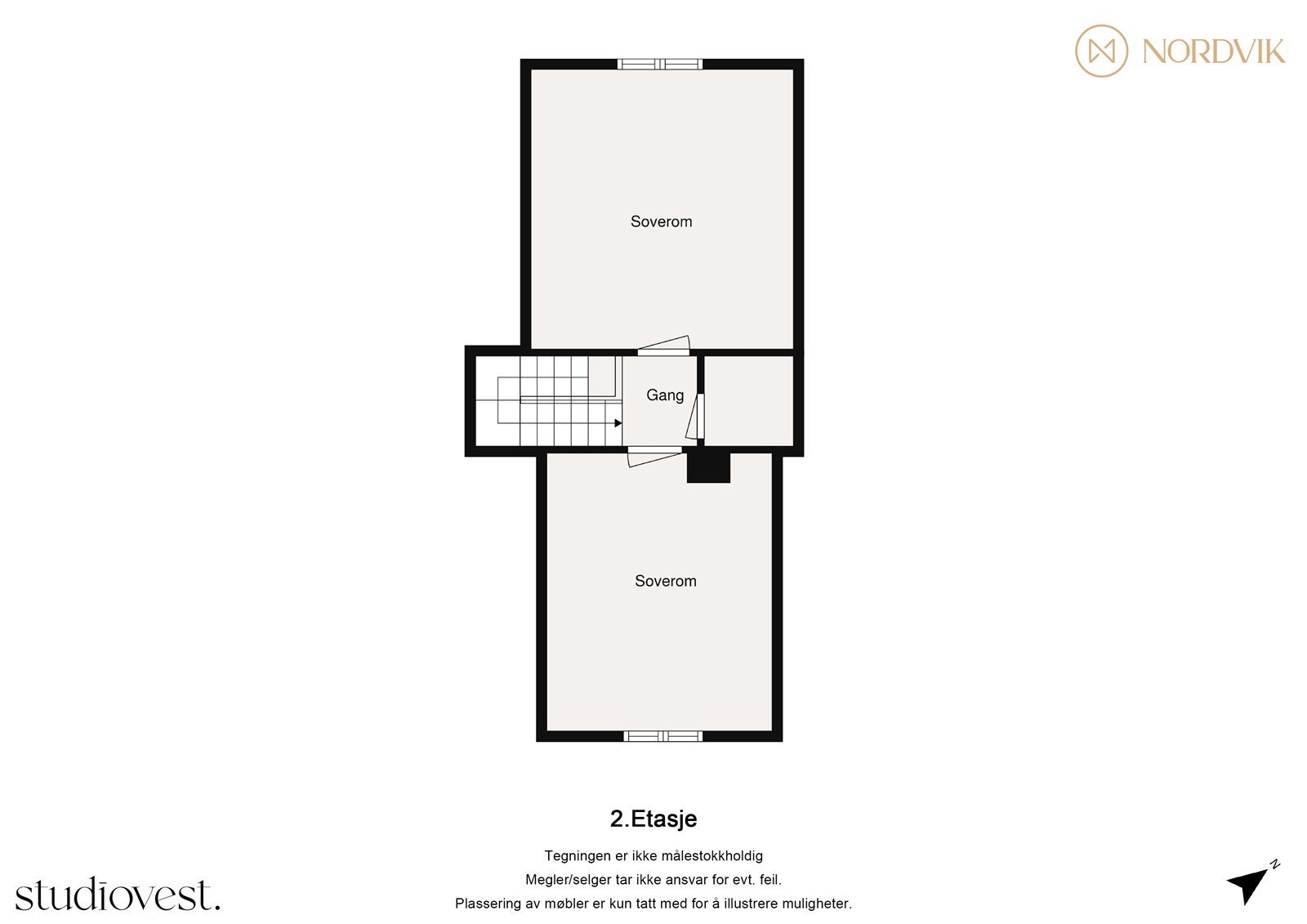 Plantegning 2.etasje - Skjeggedal 2 Galleribilde