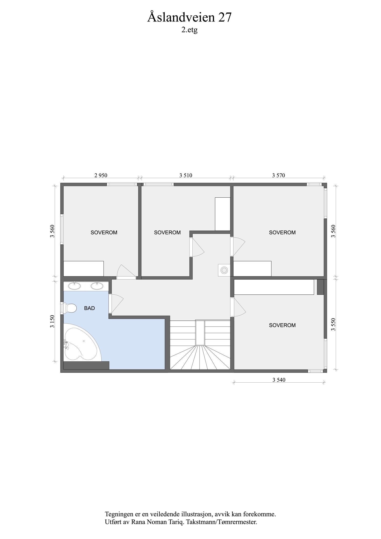 Plantegning 2. etasje Galleribilde