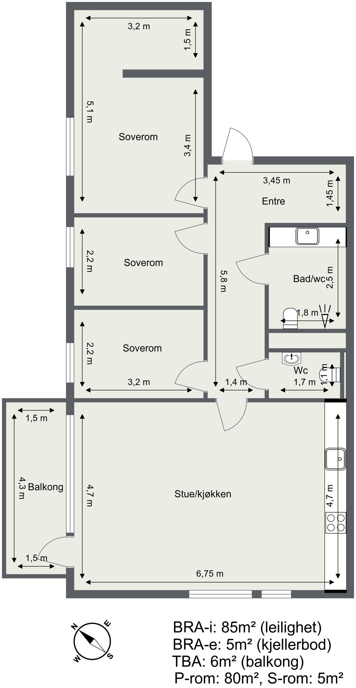 Plantegning Galleribilde