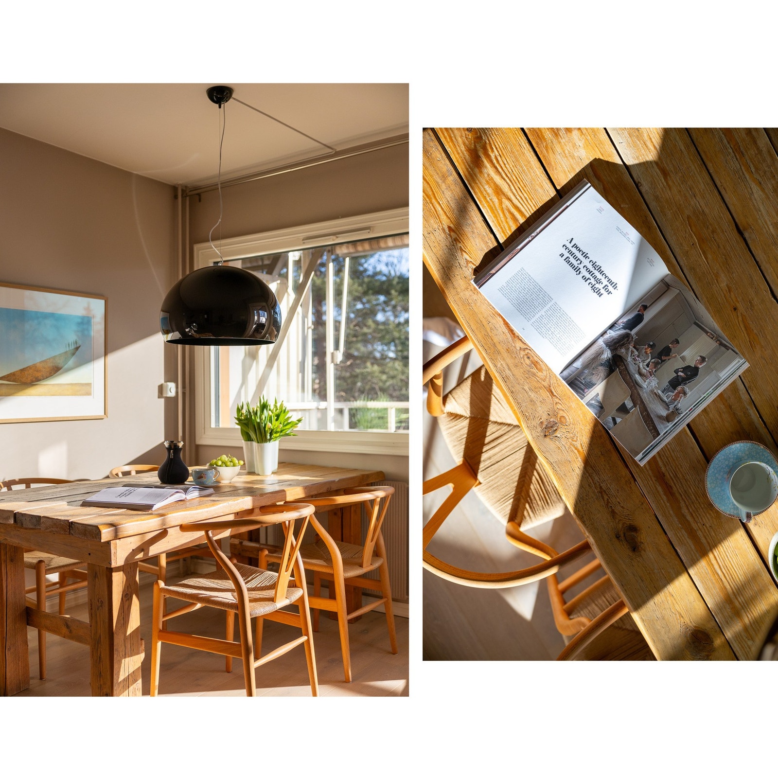 Overflatene er malt i to moderne og behagelige fargetoner ("Letthet" og "Soft skin"). Galleribilde