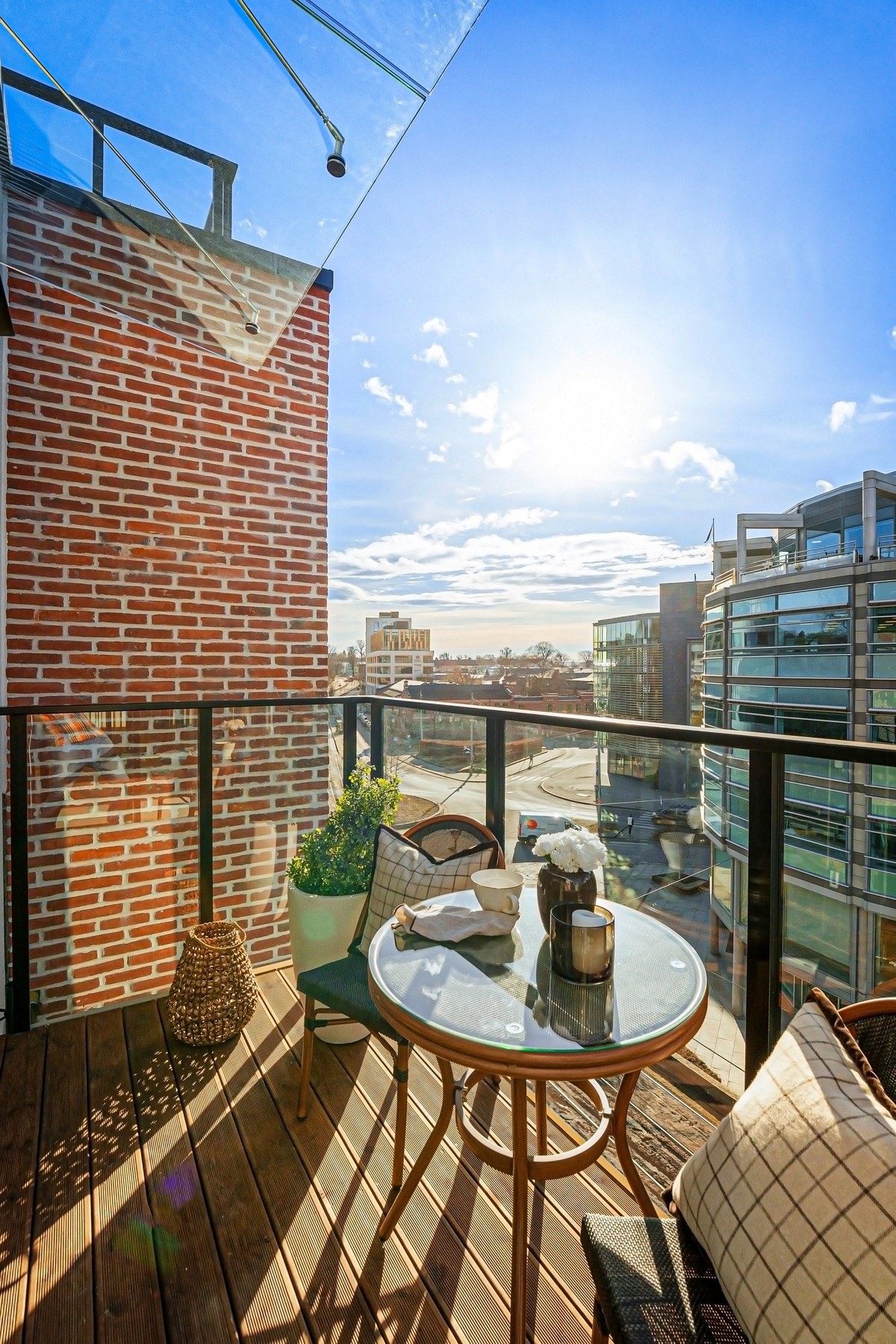 Balkong på 4 m² med gode solforhold Galleribilde