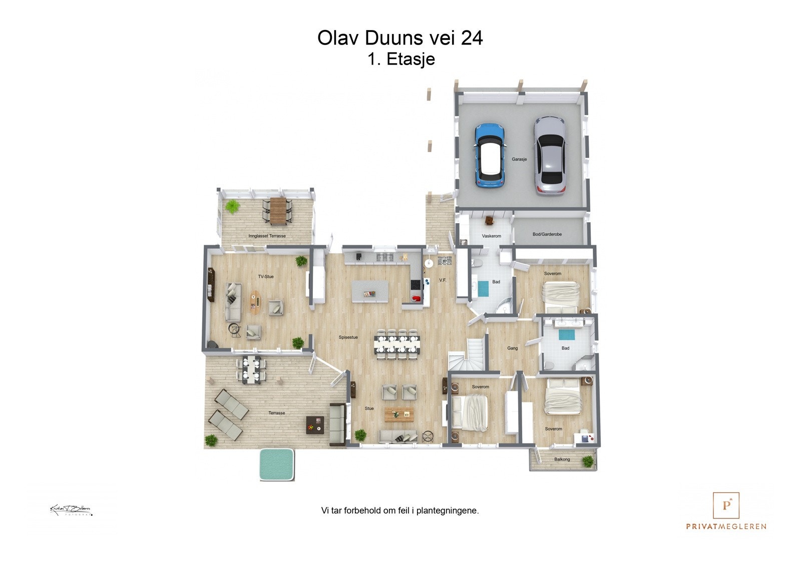 Plantegning 1. etasje Galleribilde