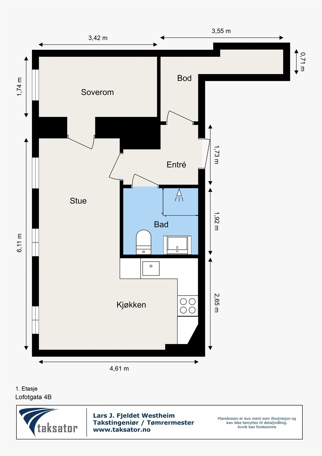Boligen tilbyr en romslig og praktisk planløsning. Galleribilde