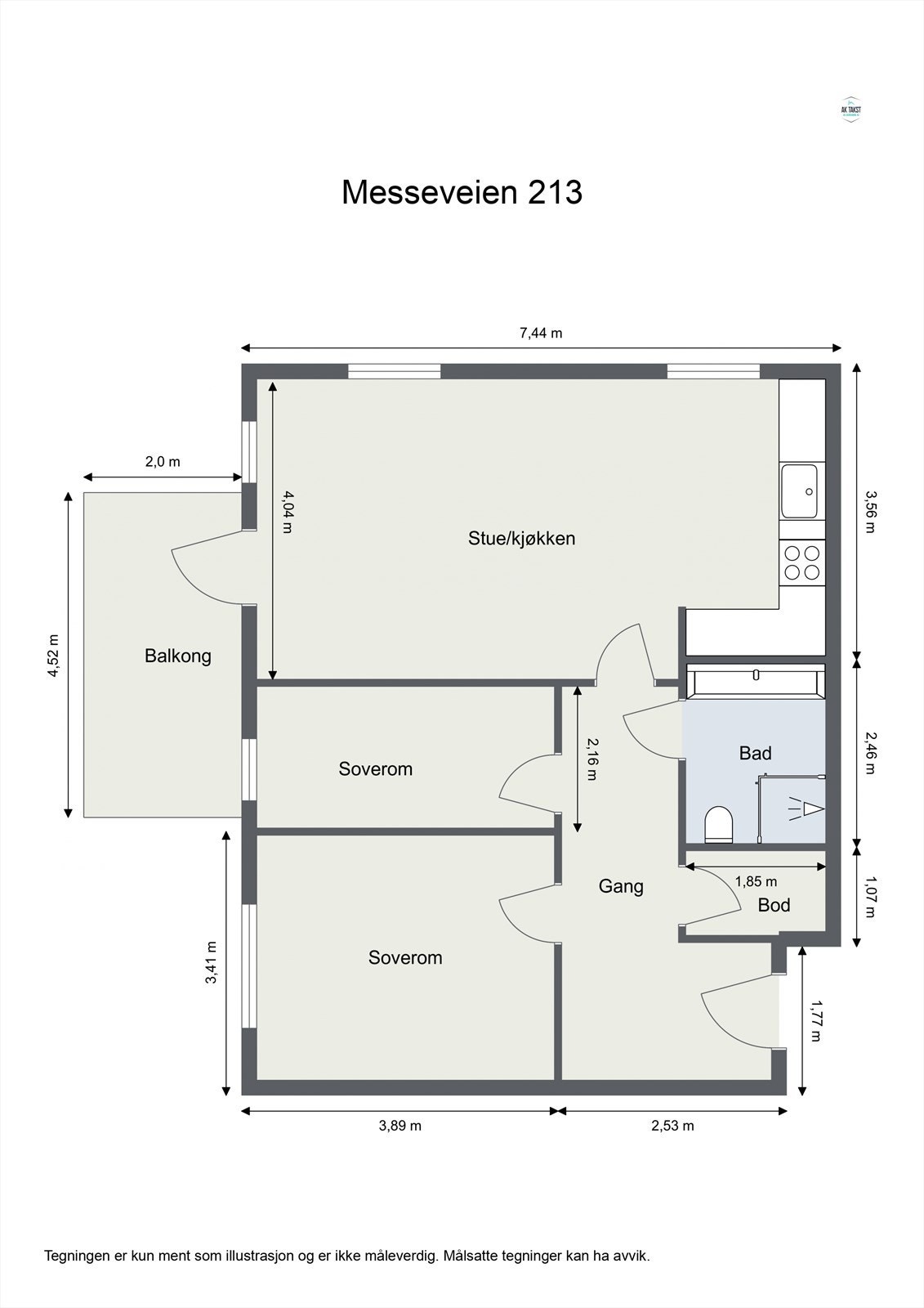 Plantegning Galleribilde