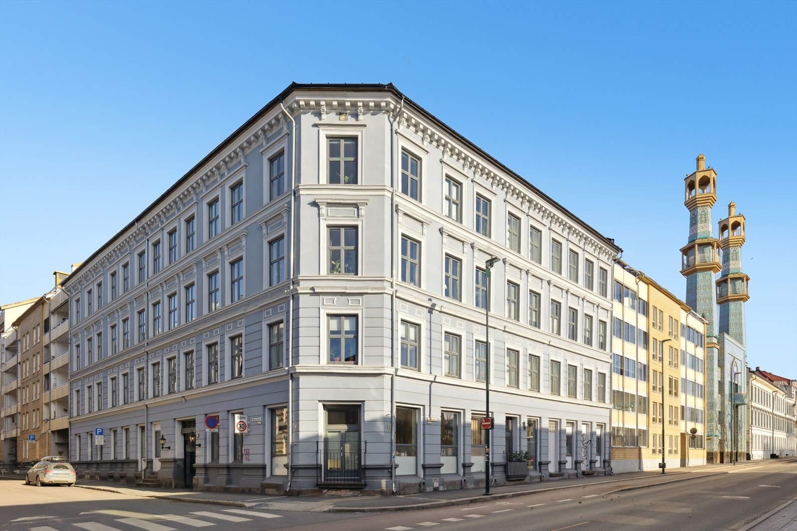 Byggets fasade. Galleribilde