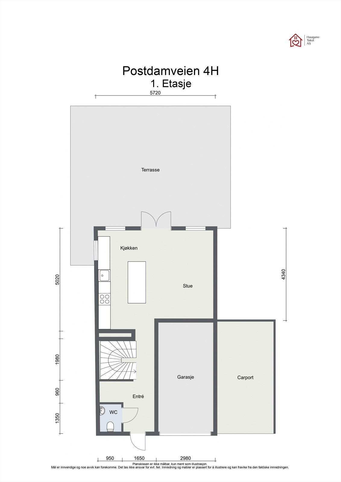 Plantegning - 1. etasje Galleribilde
