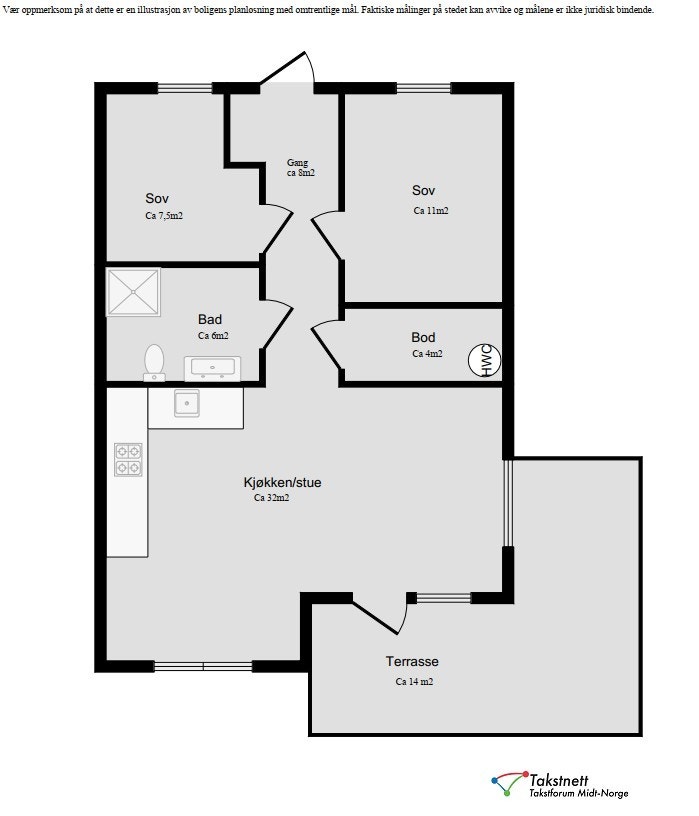 Planskisse Galleribilde