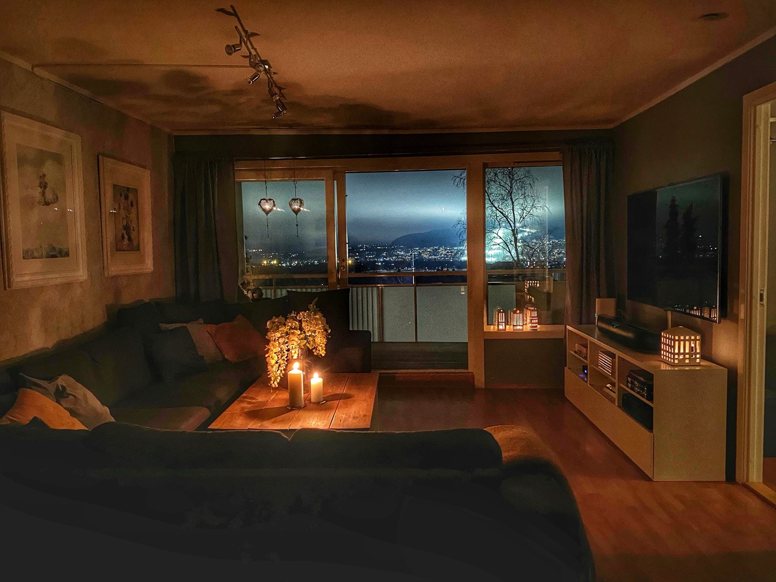 Kveldsstemning stue - privatbilde Galleribilde