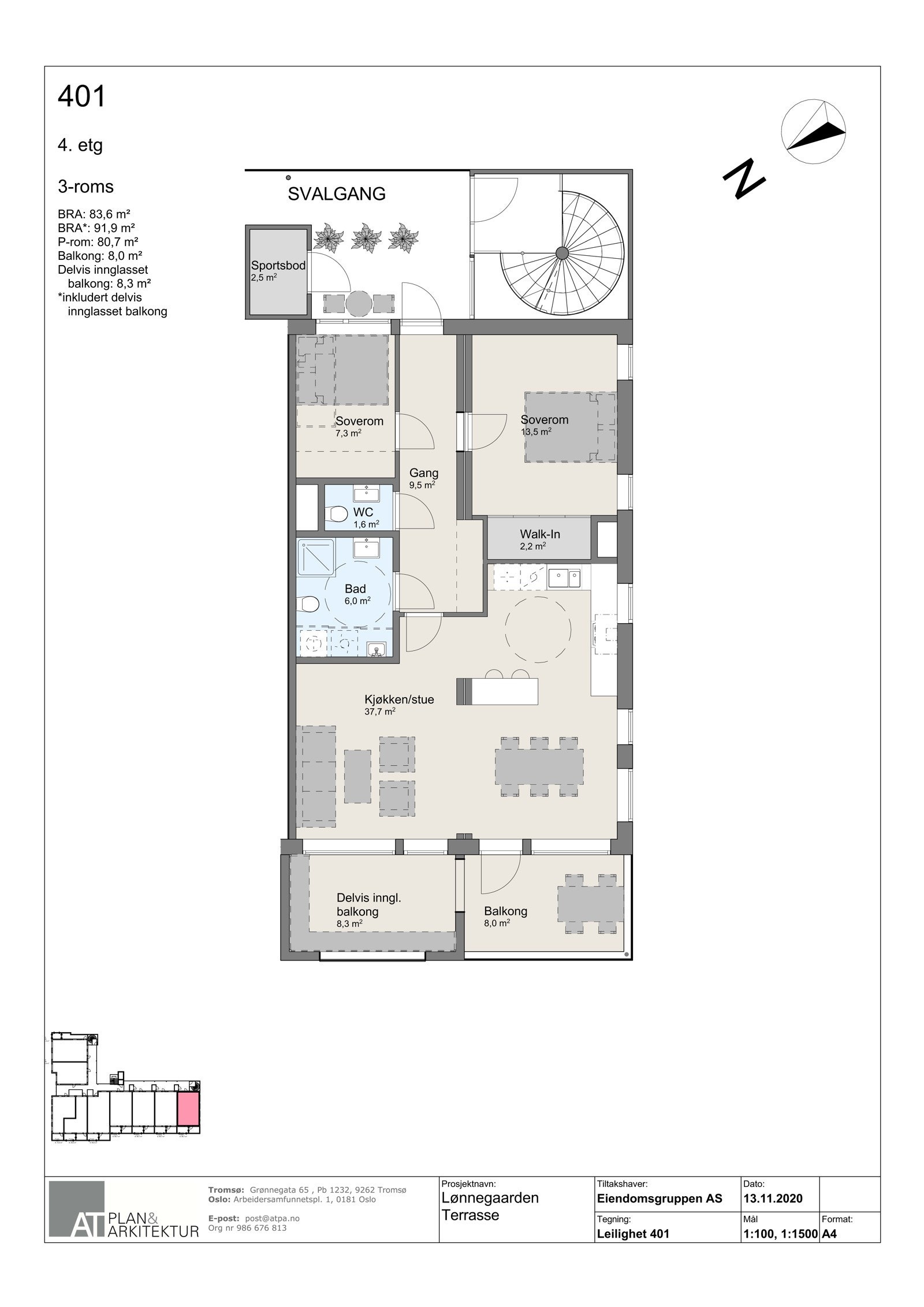 Plantegning - 401 Galleribilde