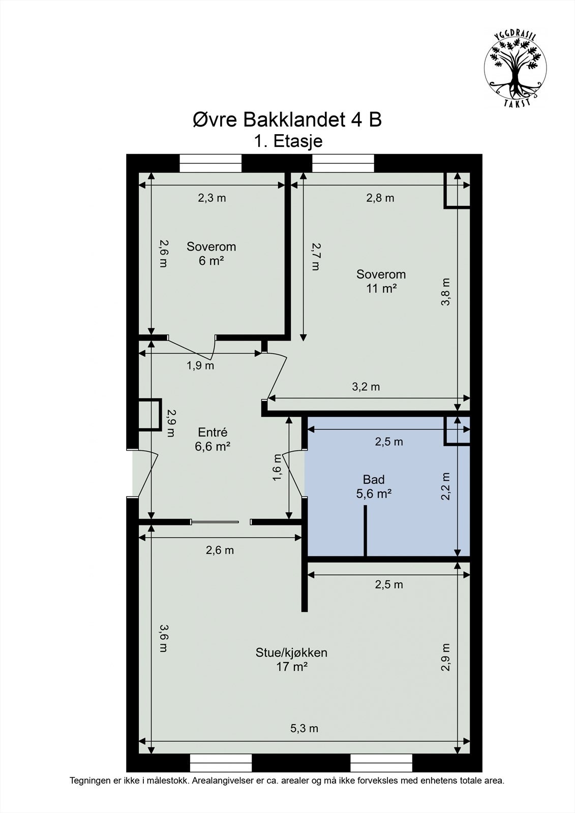 Planskisse 1. etasje Galleribilde