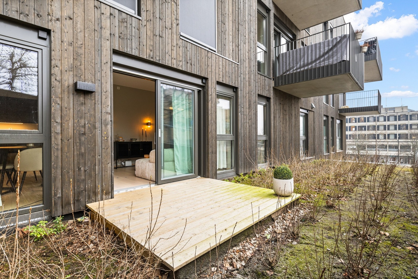 Her har man muligheten til å skape en hyggelig uteplass. Galleribilde