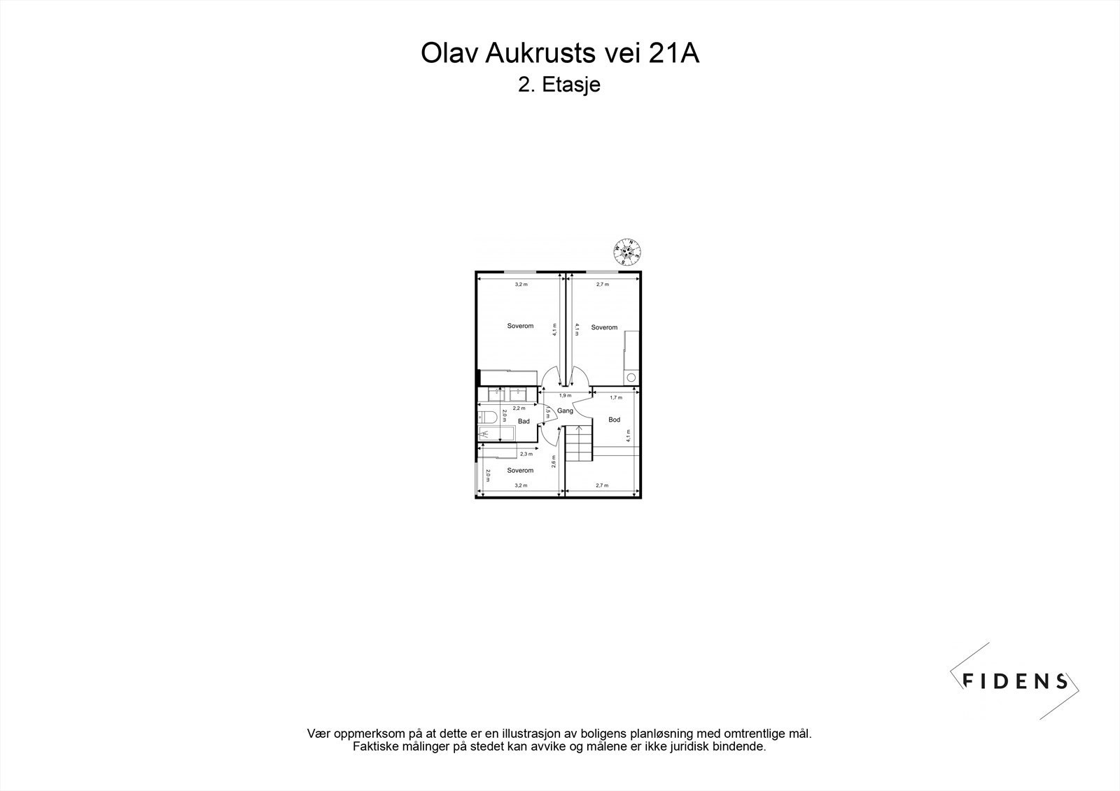 Planskisse 2.etasje Galleribilde