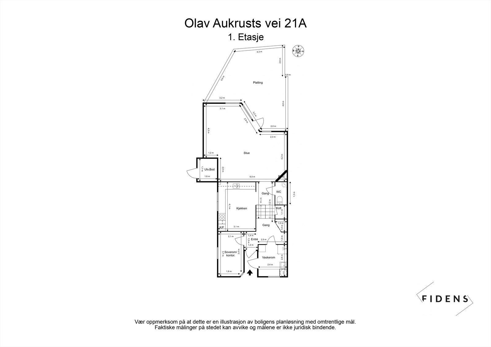 Planskisse 1.etasje Galleribilde