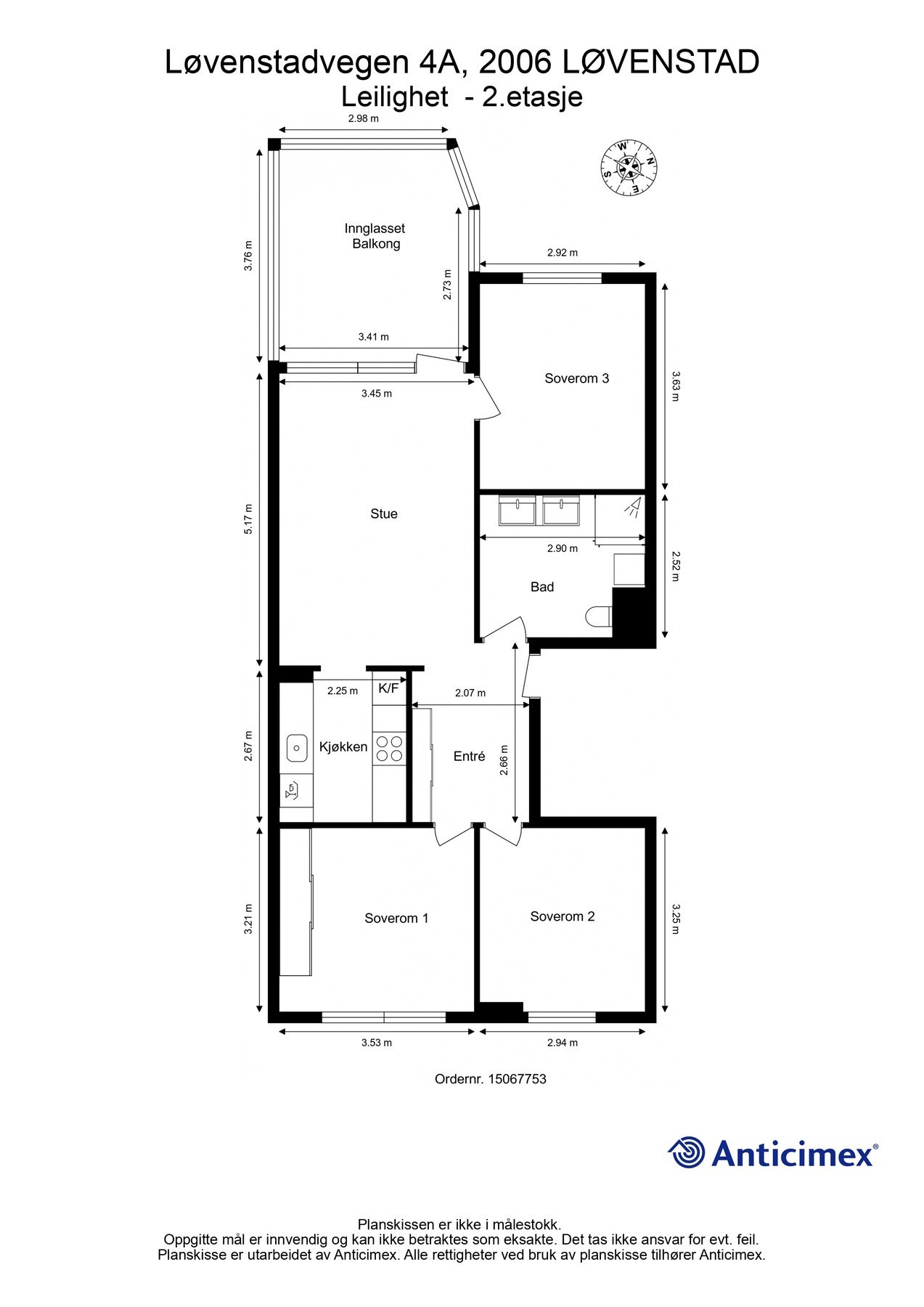 Plantegning Galleribilde