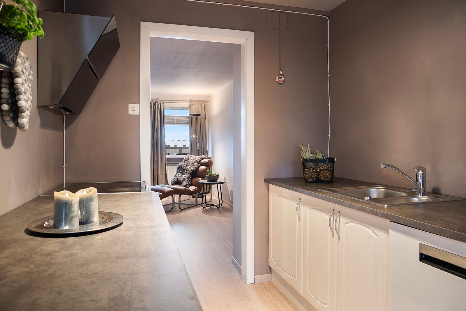 Nymalt i fine lune farger. Galleribilde