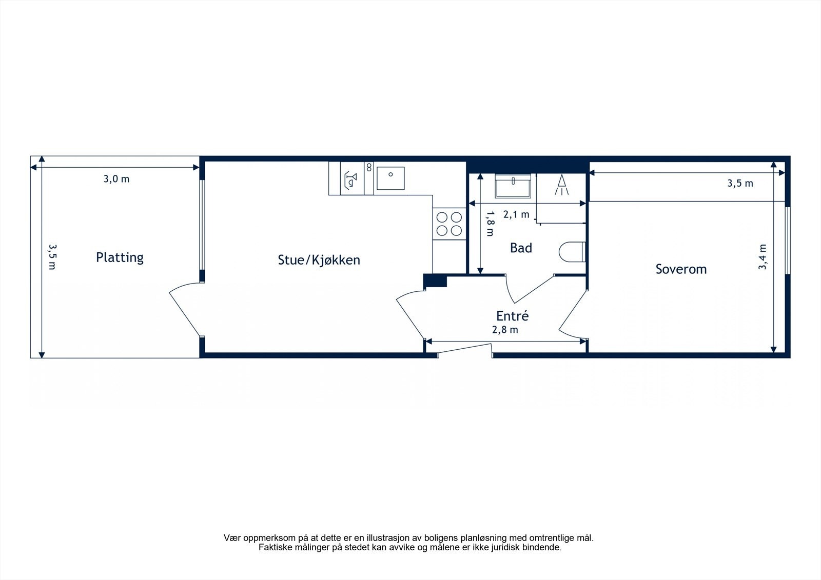 Plantegning - høy 1. etasje Galleribilde