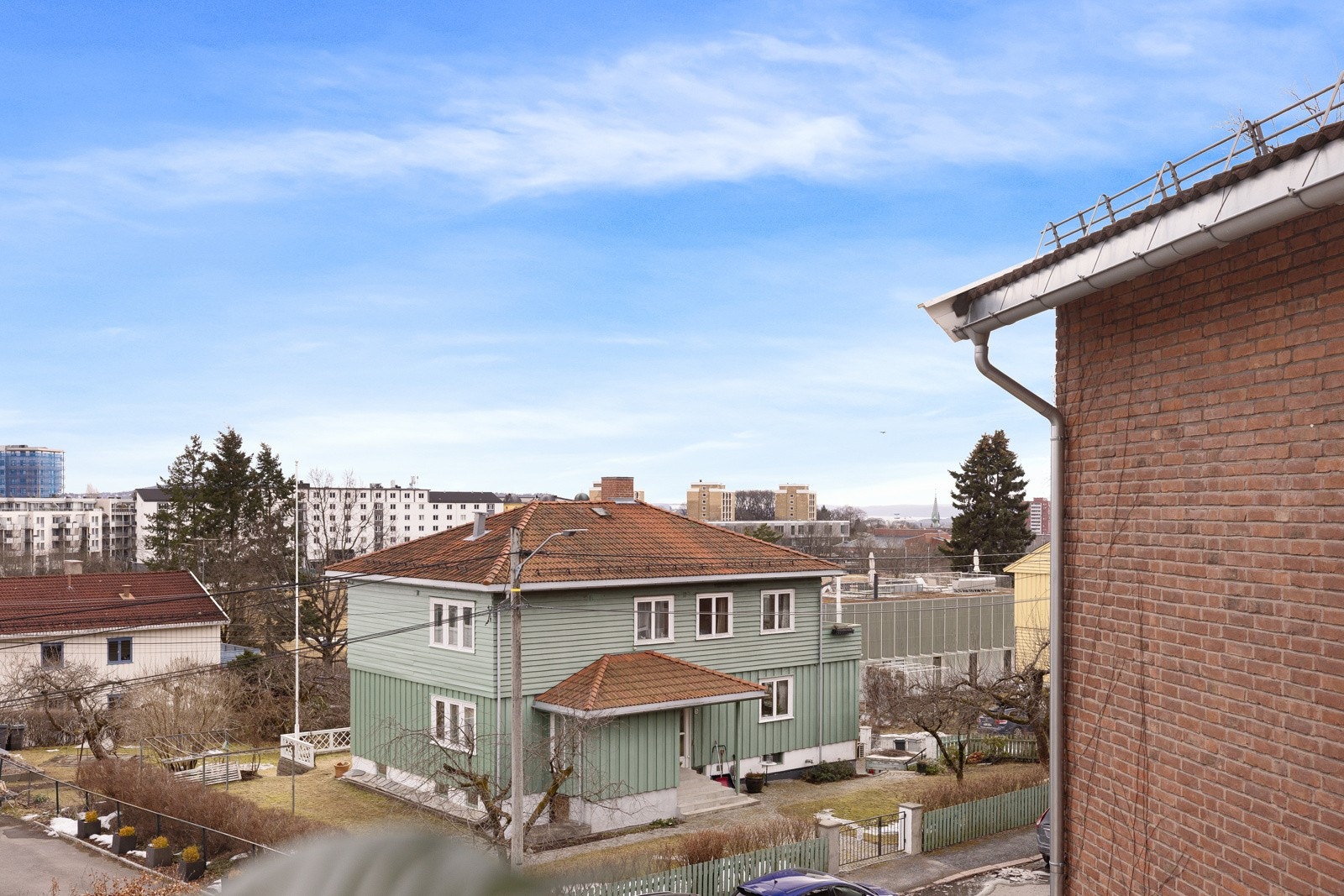 Utsikt fra balkongen. Galleribilde