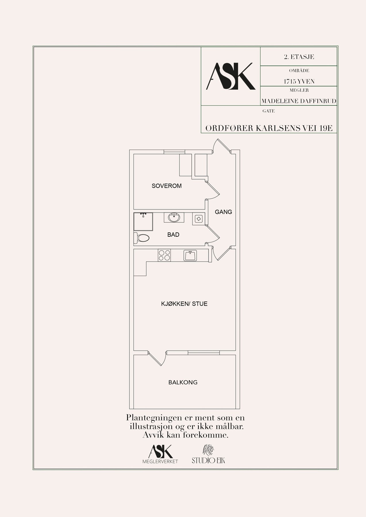 Plantegning. Galleribilde