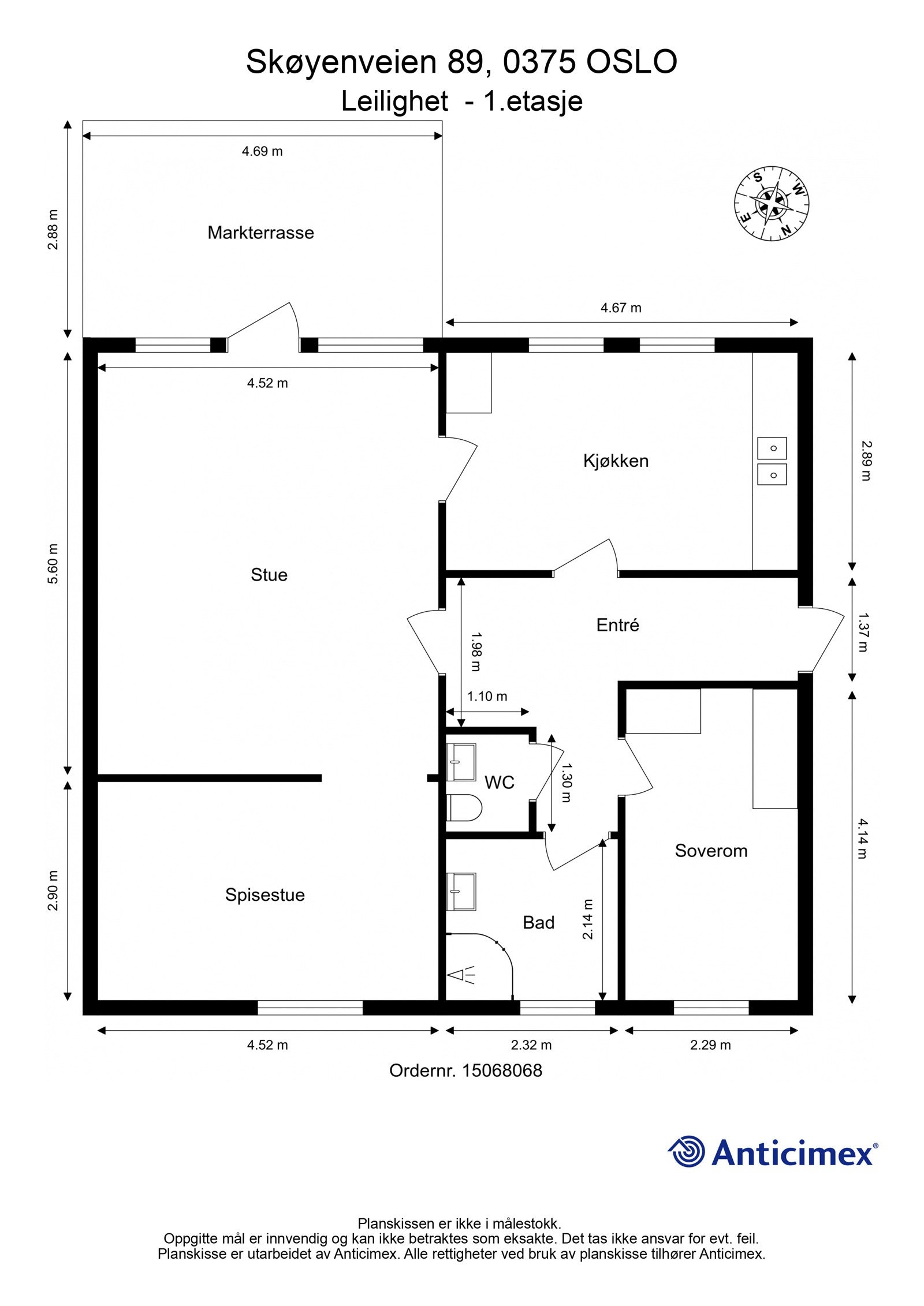 Plantegning Galleribilde