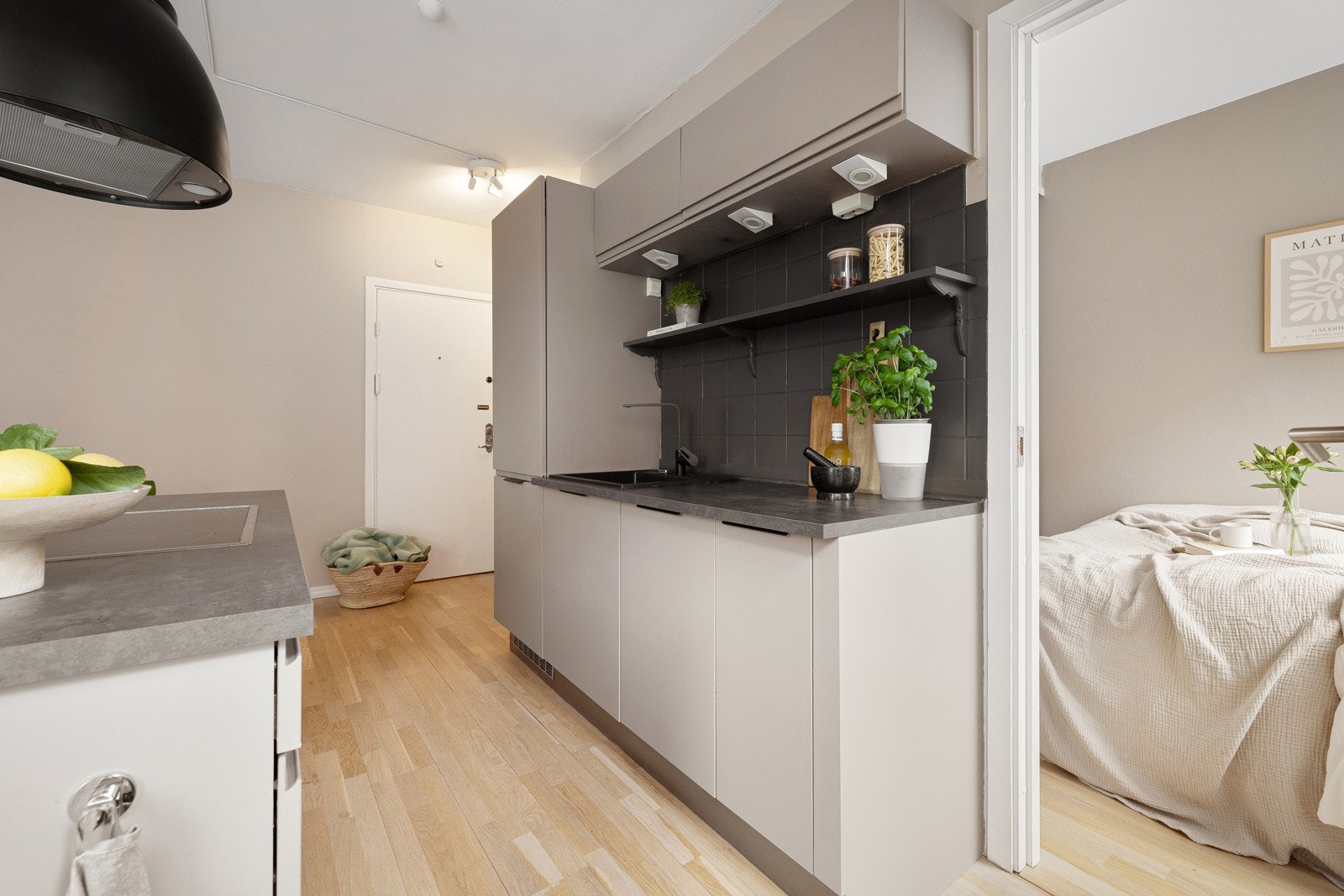 Lekkert kjøkken med alle hvitevarer inkludert. Galleribilde