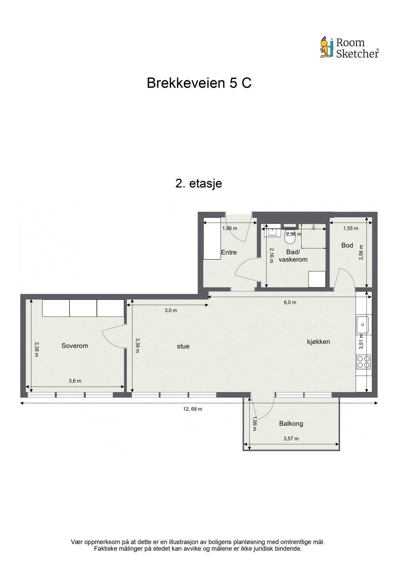 Plantegning - 2. etasje Galleribilde