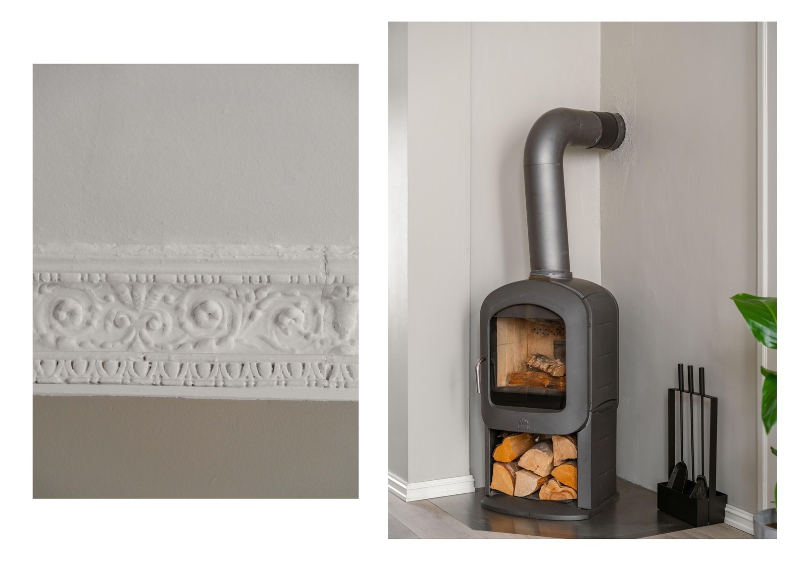 En rentbrennende og effektiv peisovn varmer godt på kalde vinterdager. Galleribilde