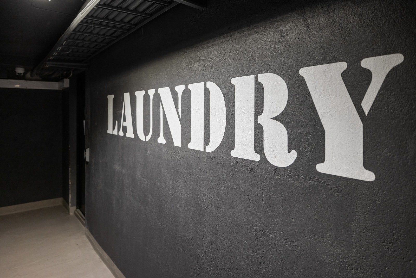 Sameiet har felles vaskeri for beboere. Galleribilde