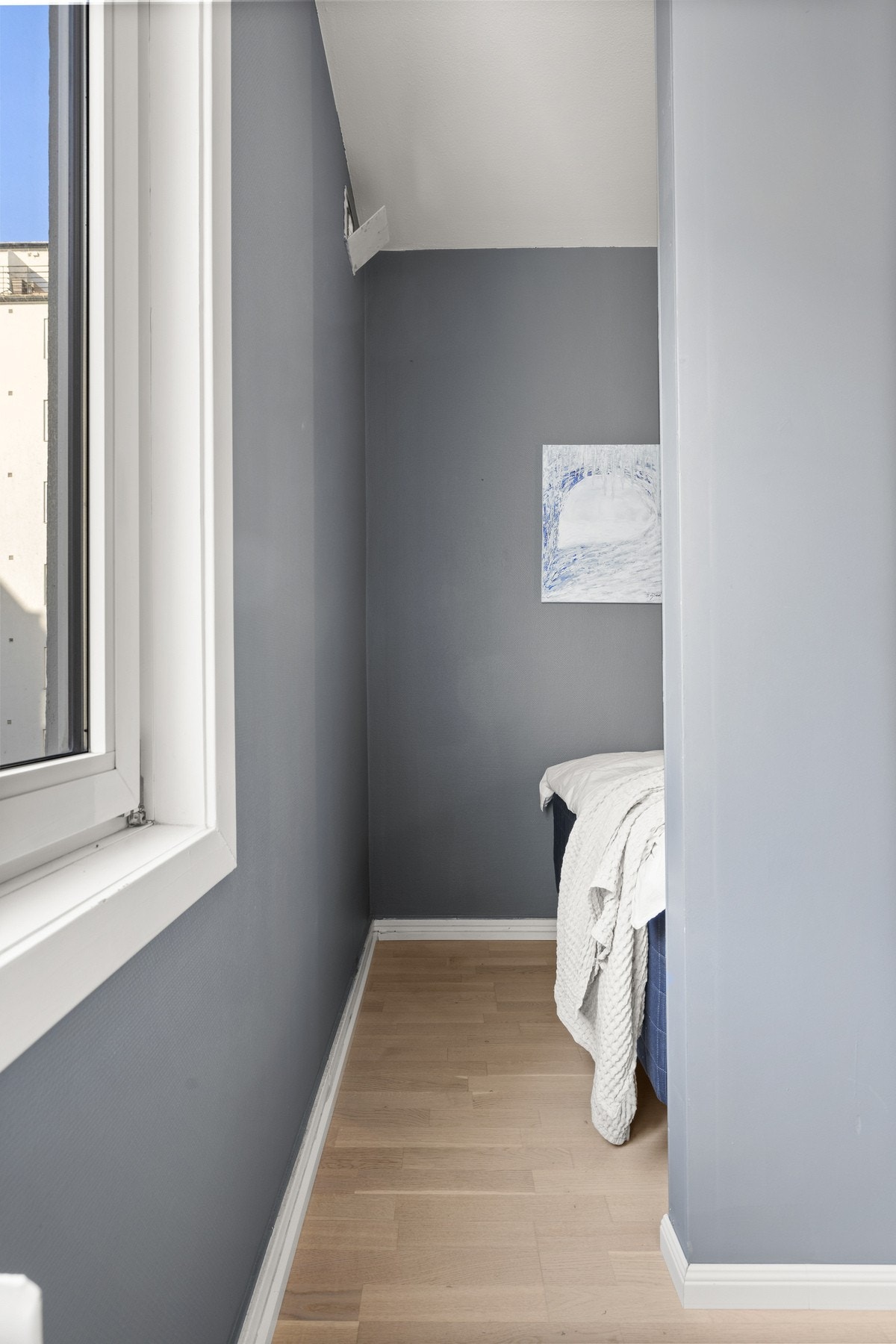 Leiligheten ble innredet med en praktisk sovealkove i 2023. Galleribilde