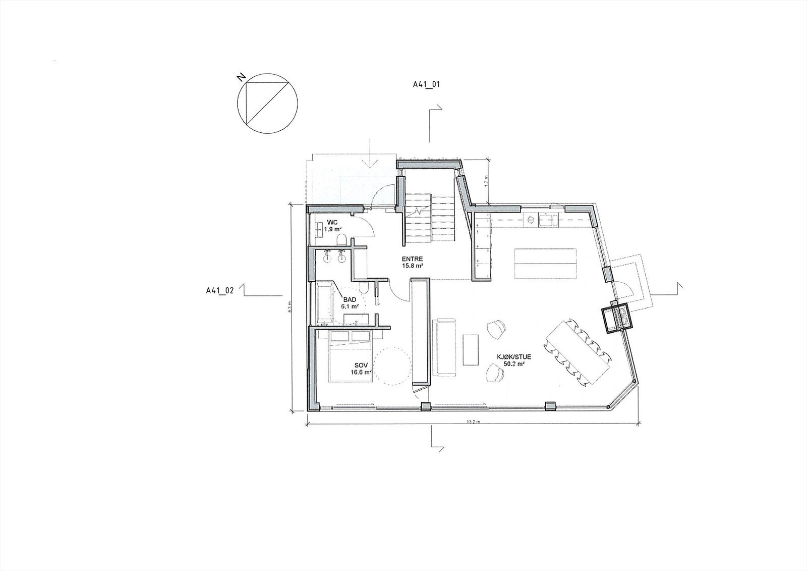 Plantegning 1. etasje. Link: https://bygginnsikt.no/bim/innsyn/18dd3941-b998-4be3-a6fb-426cb61738fa Galleribilde