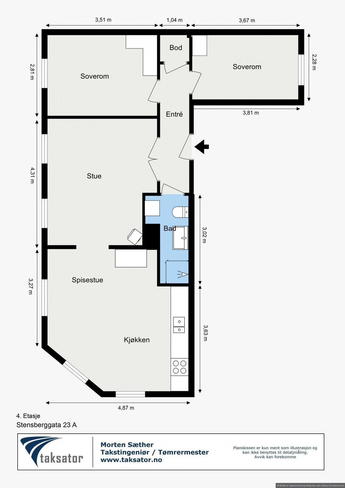 Plantegning Galleribilde