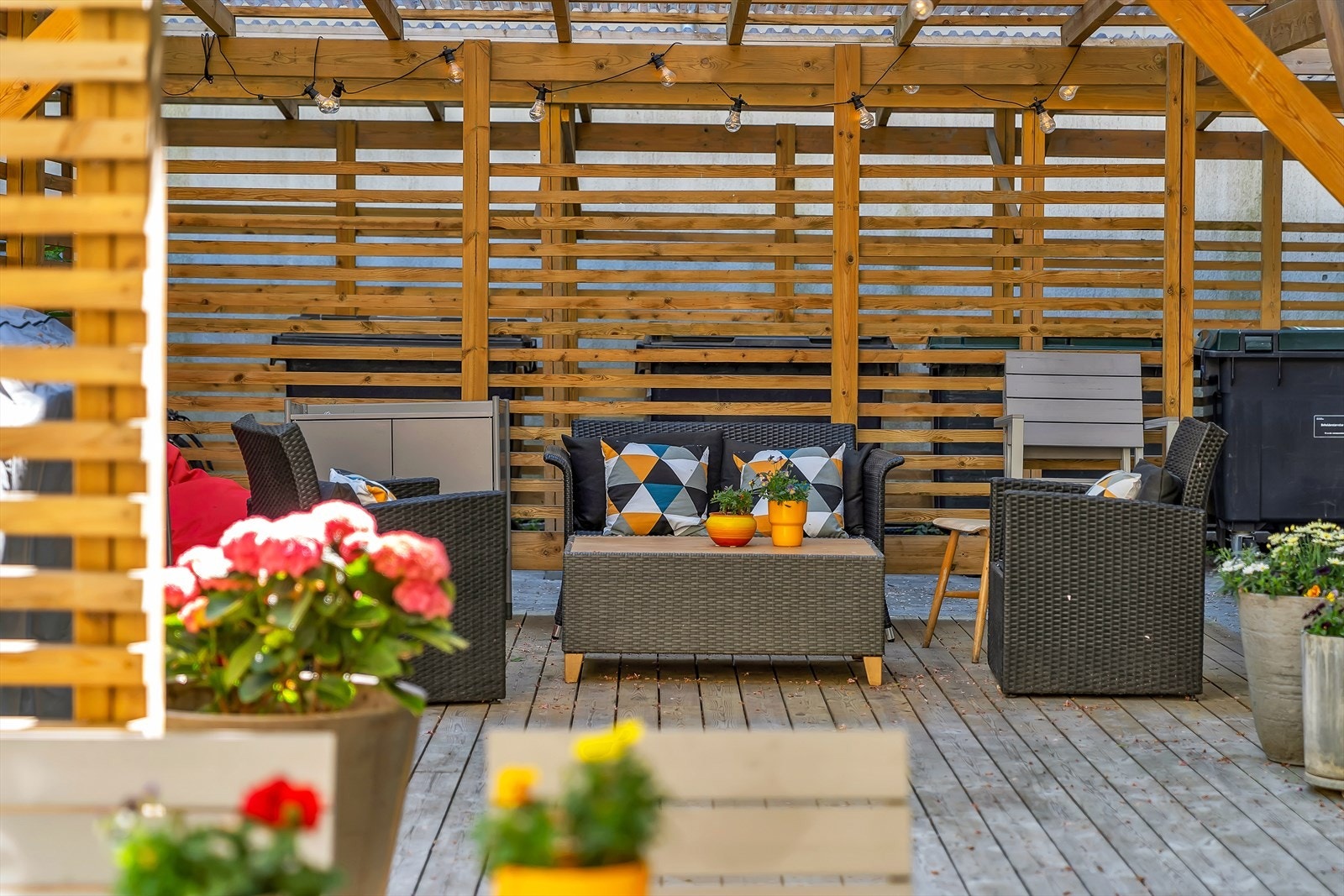 Her kan man samles og nyte deilige sommerdager. Galleribilde