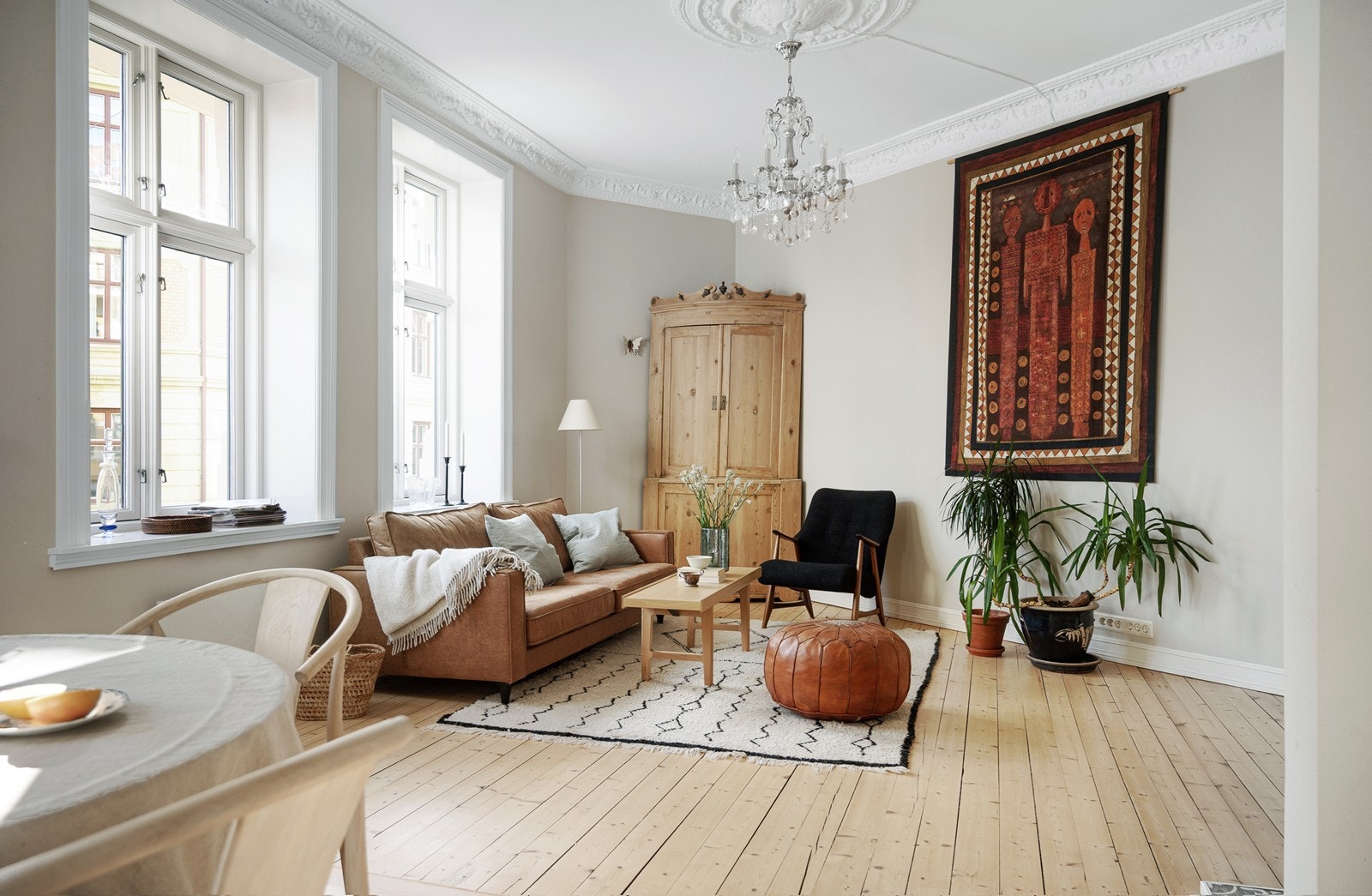 Leiligheten ble omfattende pusset opp i 2018 i regi av tidligere eier. Galleribilde