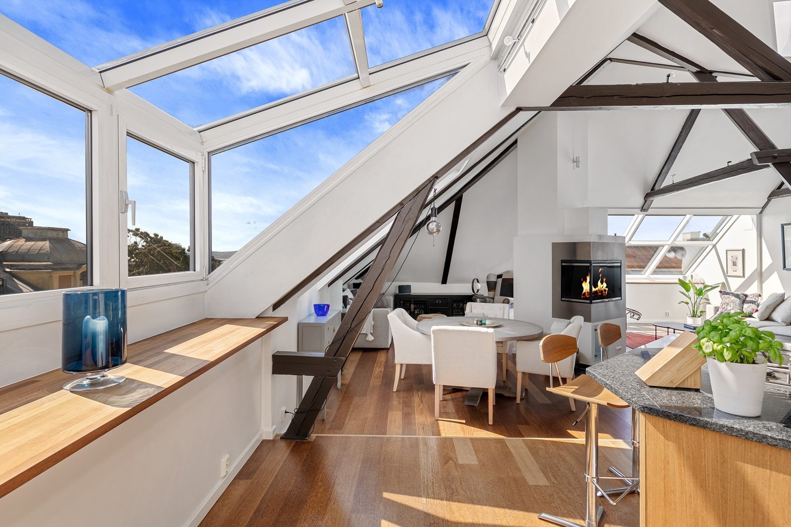 Fin utsikt fra kjøkken Galleribilde