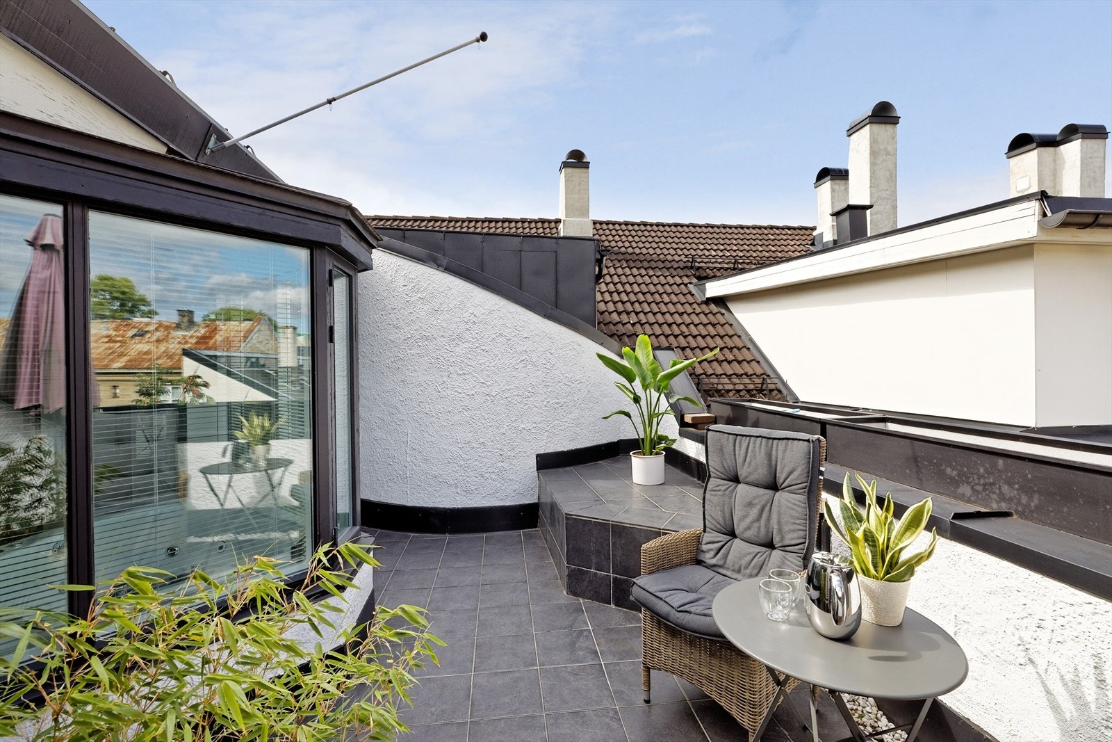 Terrassen er vestvendt med kveldssol Galleribilde