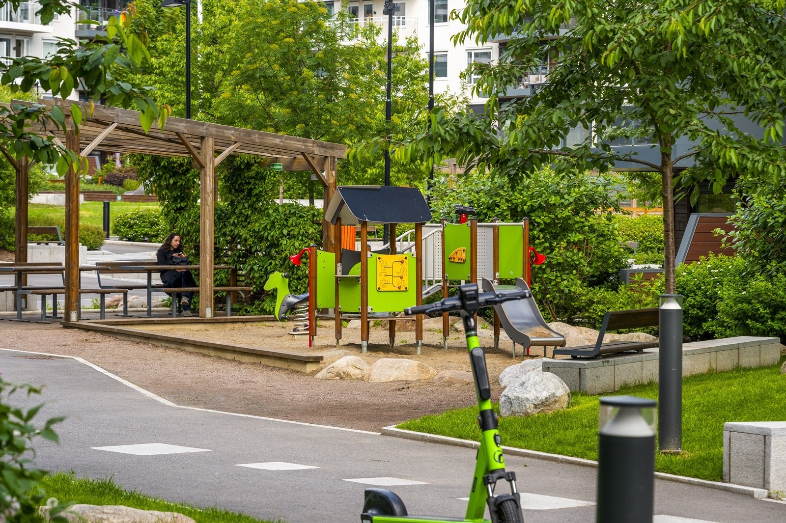 Gartnerkvartaleter kjent for sine fantastiske og grønne fellesområder. Galleribilde