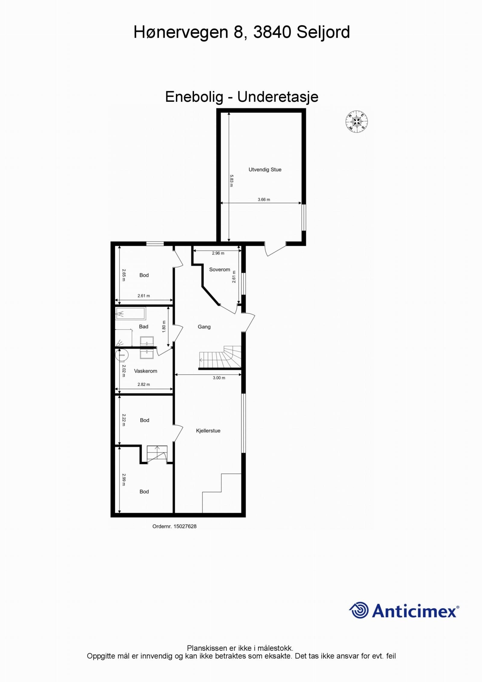 Plantegning for 1. etasje. Galleribilde