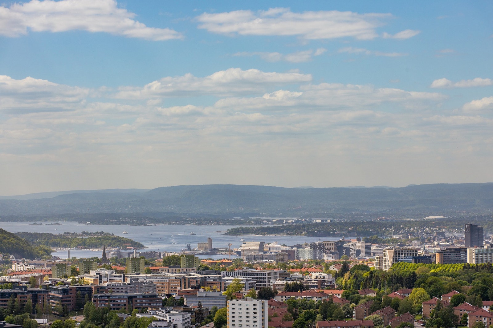 Herlig utsikt fra takterrassen Galleribilde