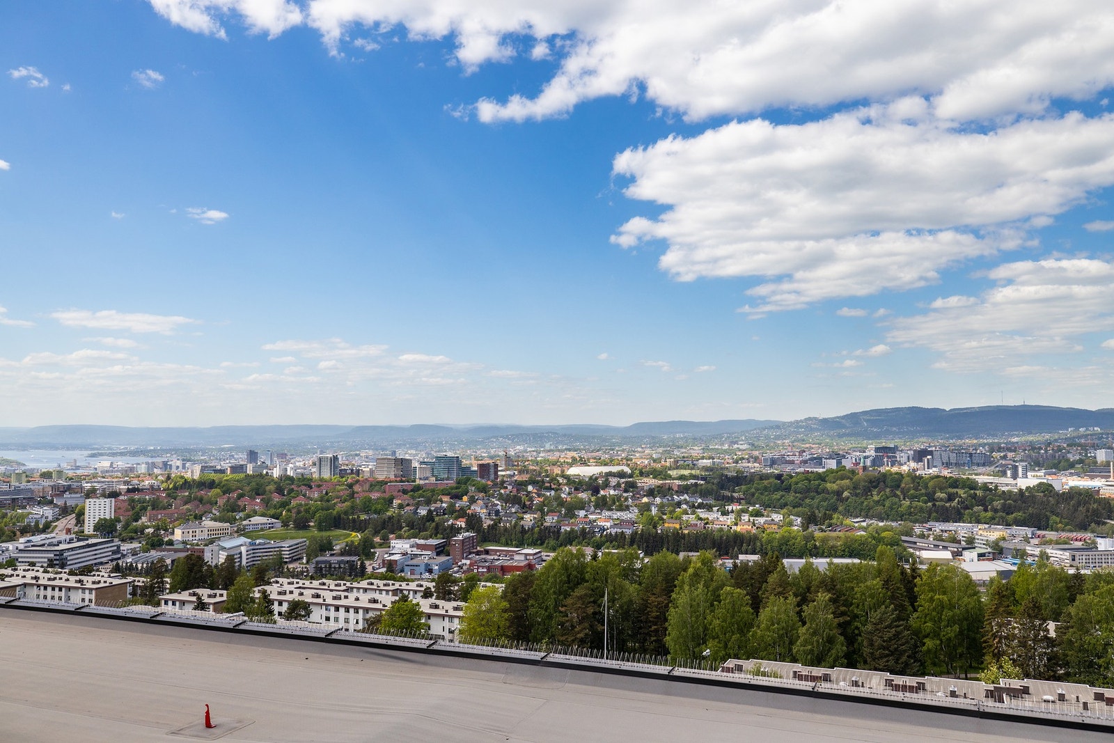 Herlig utsikt fra takterrassen Galleribilde