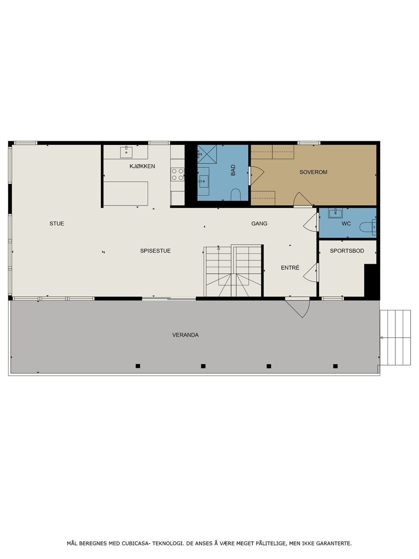 Plantegning 1. etasje Galleribilde